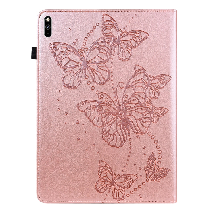 Embossed Butterfly Pattern Horizontal Flip Leather Tablet Case, For Huawei MatePad Pro 10.8 2021 / 2018, For Huawei MatePad 11 2021, For Huawei MediaPad T3 10 9.6 inch, For Huawei MatePad T10S, For Huawei MediaPad T5 10 inch                            ...