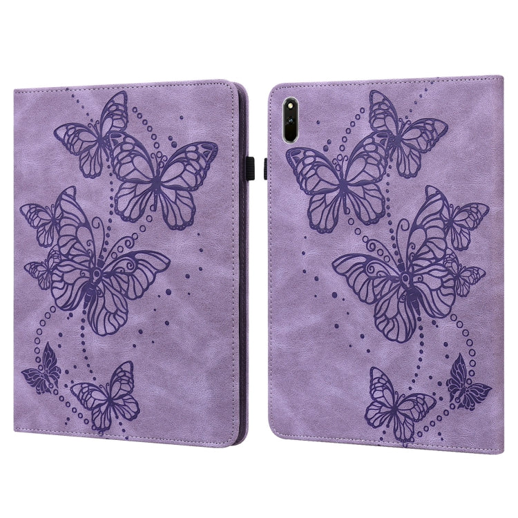 Embossed Butterfly Pattern Horizontal Flip Leather Tablet Case, For Huawei MatePad Pro 10.8 2021 / 2018, For Huawei MatePad 11 2021, For Huawei MediaPad T3 10 9.6 inch, For Huawei MatePad T10S, For Huawei MediaPad T5 10 inch                            ...