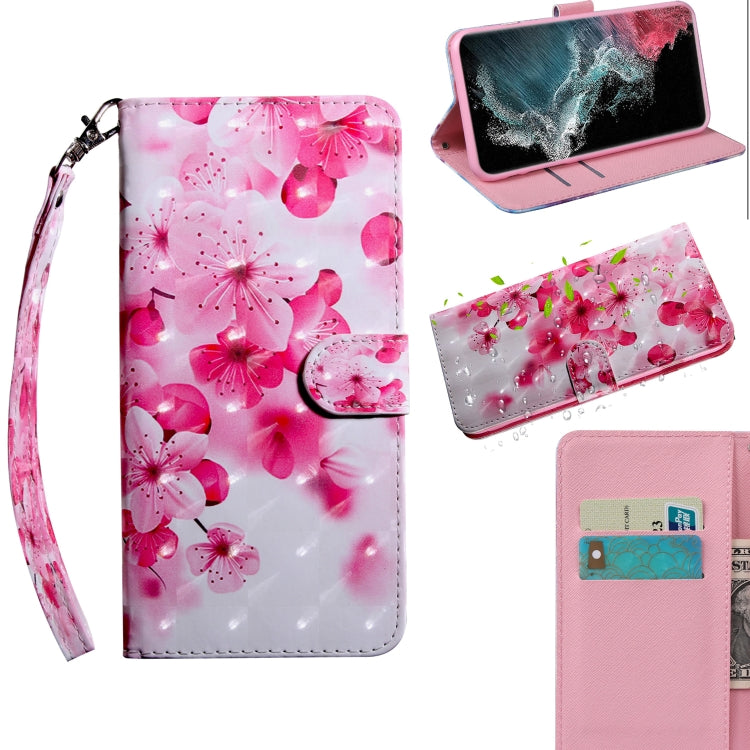 3D Painted Pattern Horizontal Flip Leather Phone Case with Holder & Lanyard, For Samaung Galaxy S22 5G, For Samaung Galaxy S22+ 5G, For Samaung Galaxy S22 Ultra 5G, For Samsung Galaxy A13 5G