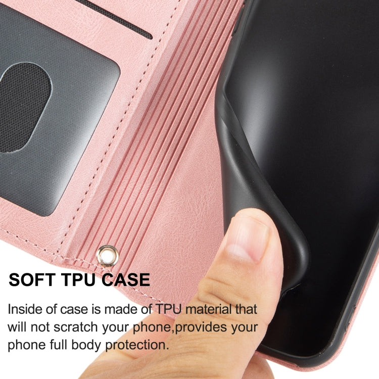 Embossed Striped Magnetic Buckle PU + TPU Horizontal Flip Phone Leather Case, For Samaung Galaxy S22 5G, For Samaung Galaxy S22+ 5G