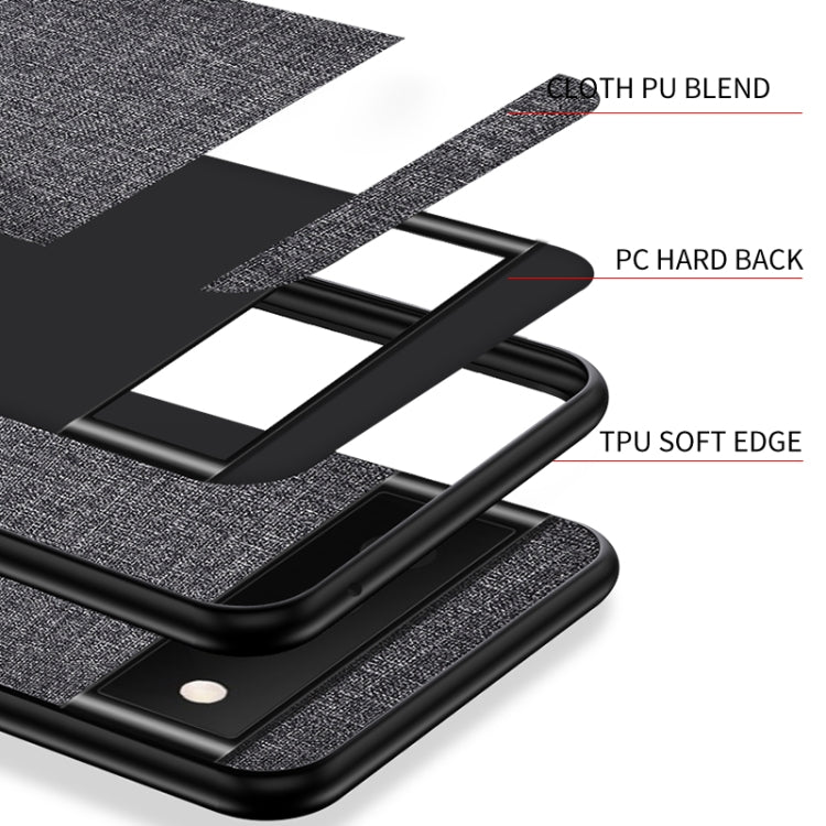 Shockproof Cloth Texture PC+ TPU Protective Case, For Motorola Moto G30, For Google Pixel 6, For Google Pixel 6 Pro