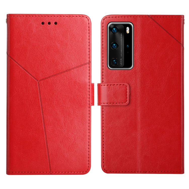 Y Stitching Horizontal Flip Leather Phone Case with Holder & Card Slots & Wallet & Photo Frame, For Huawei P40 Lite, For Huawei P40 Lite 5G, For Huawei P40 Pro, For Huawei P50, For Huawei P50 Pro
