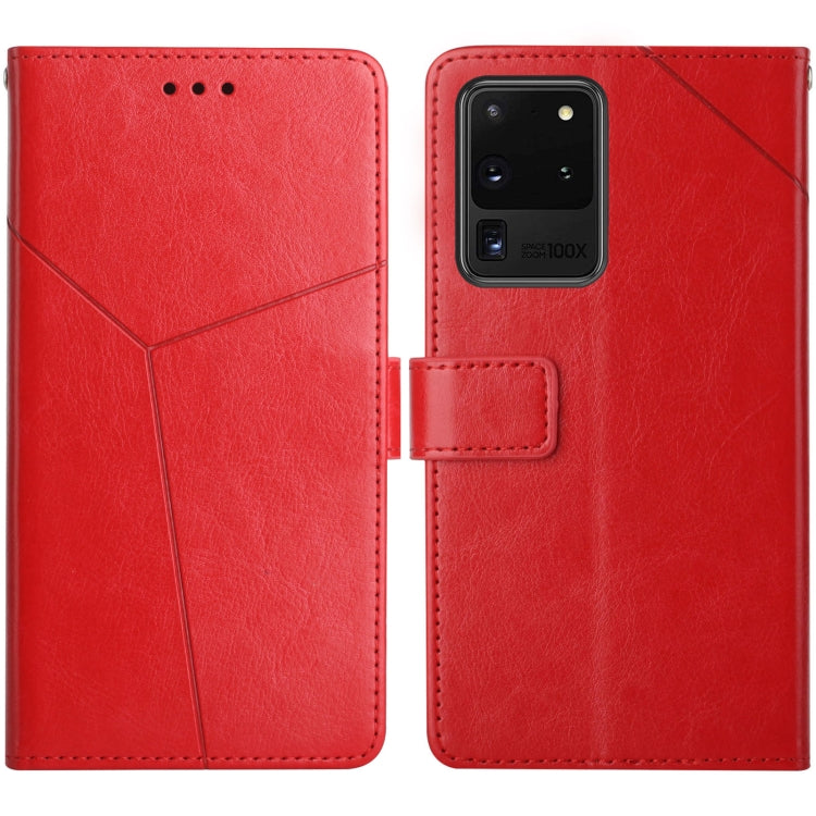 Y Stitching Horizontal Flip Leather Case with Holder & Card Slots & Wallet & Photo Frame, For Samsung Galaxy S20, For Samsung Galaxy S20+, For Samsung Galaxy S20 Ultra, For Samsung Galaxy S20 FE, For Samsung Galaxy S21 5G, For Samsung Galaxy S21 FE 5G ...