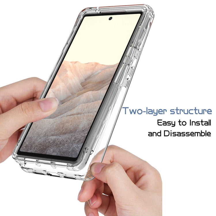 High Transparency Two-color Gradient PC + TPU Phone Protective Case, For Google Pixel 6, For Google Pixel 5, For Google Pixel 6 Pro