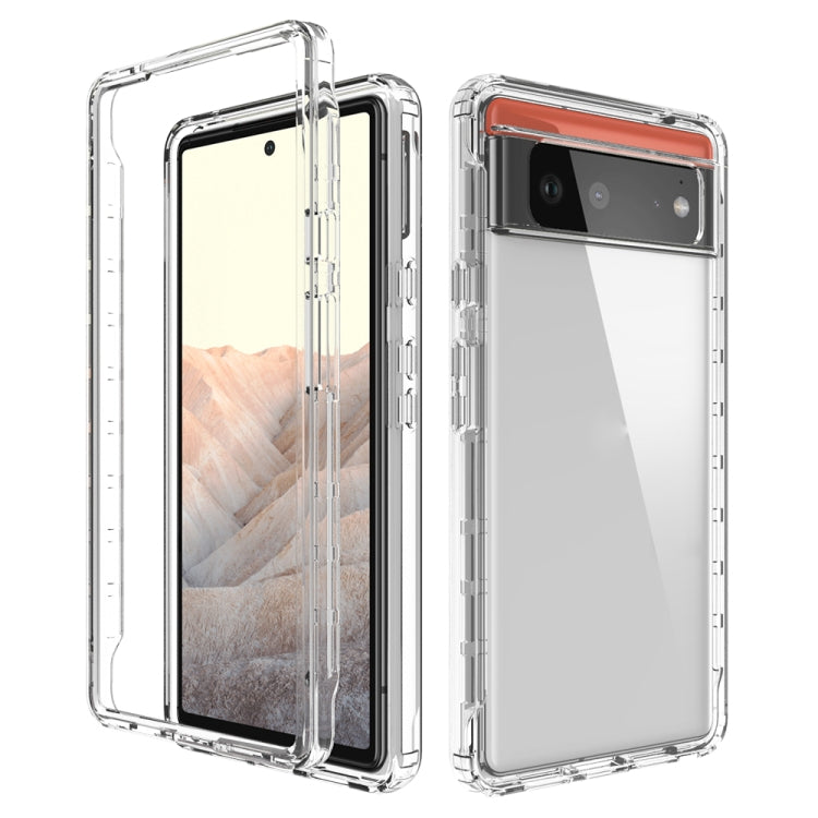 High Transparency Two-color Gradient PC + TPU Phone Protective Case, For Google Pixel 6, For Google Pixel 5, For Google Pixel 6 Pro