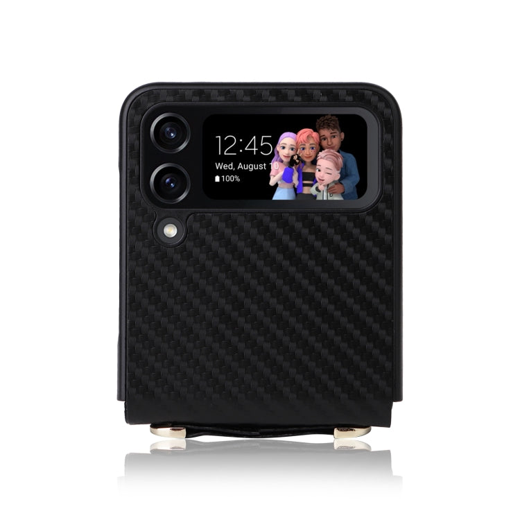 Carbon Fiber Texture Phone Case, For Samsung Galaxy Z Flip3 5G
