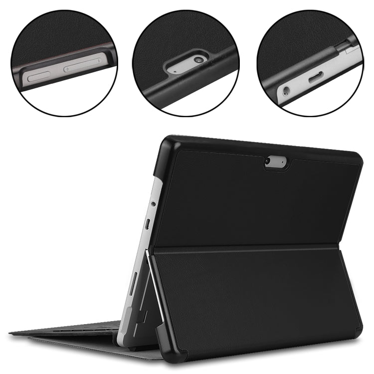 Solid Color Electric Pressed Horizontal Flip Tablet Leather Case with Holder, For Microsoft Surface Pro 8