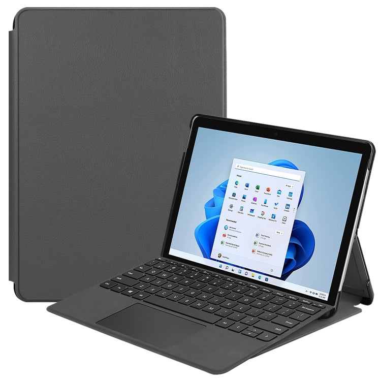 Solid Color Electric Pressed Horizontal Flip Tablet Leather Case with Holder, For Microsoft Surface Pro 8