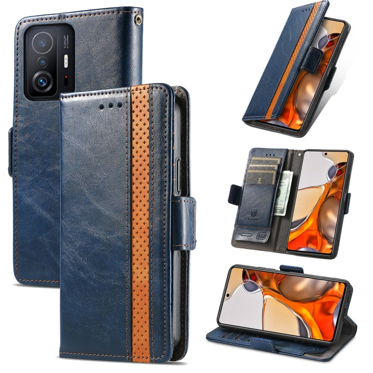 CaseNeo Splicing Dual Magnetic Buckle Leather Case with Holder & Card Slots & Wallet, For Xiaomi 11T / 11T Pro, For Samsung Galaxy S20 FE