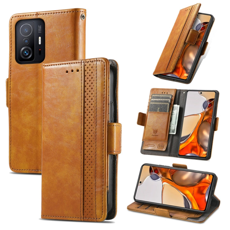 CaseNeo Splicing Dual Magnetic Buckle Leather Case with Holder & Card Slots & Wallet, For Xiaomi 11T / 11T Pro, For Samsung Galaxy S20 FE