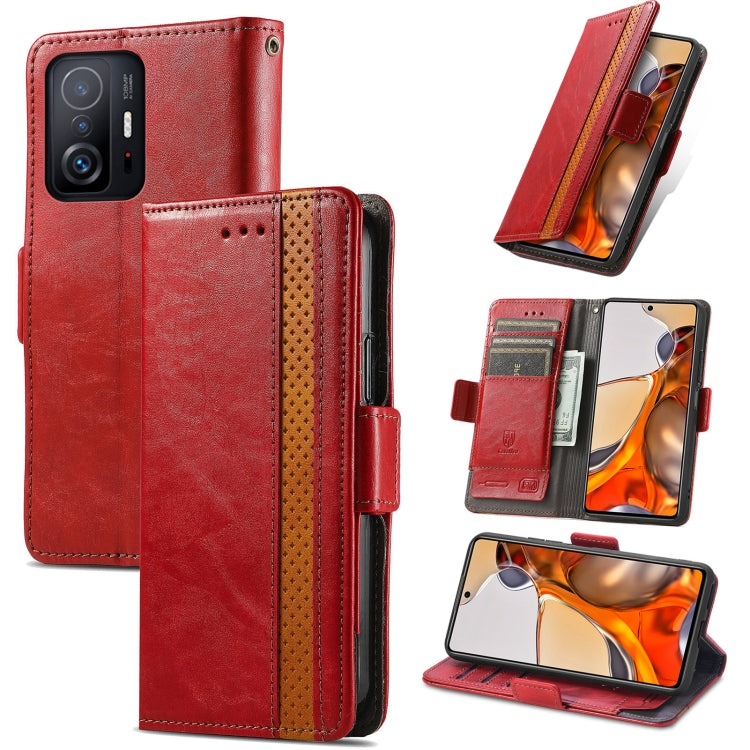 CaseNeo Splicing Dual Magnetic Buckle Leather Case with Holder & Card Slots & Wallet, For Xiaomi 11T / 11T Pro, For Samsung Galaxy S20 FE