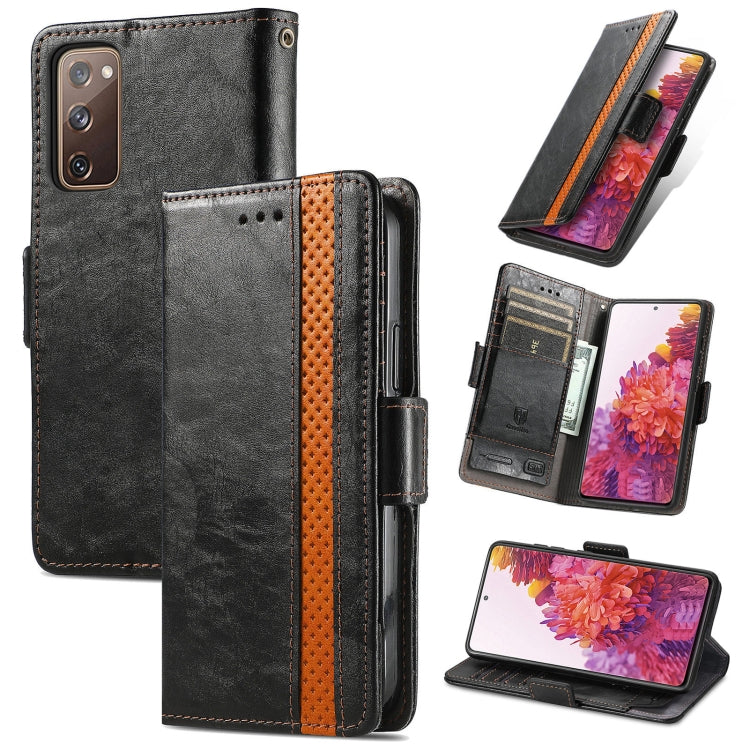 CaseNeo Splicing Dual Magnetic Buckle Leather Case with Holder & Card Slots & Wallet, For Xiaomi 11T / 11T Pro, For Samsung Galaxy S20 FE