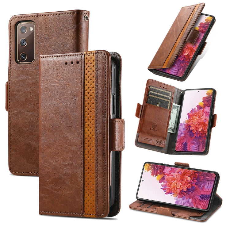 CaseNeo Splicing Dual Magnetic Buckle Leather Case with Holder & Card Slots & Wallet, For Xiaomi 11T / 11T Pro, For Samsung Galaxy S20 FE