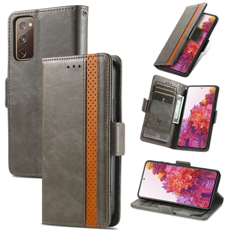 CaseNeo Splicing Dual Magnetic Buckle Leather Case with Holder & Card Slots & Wallet, For Xiaomi 11T / 11T Pro, For Samsung Galaxy S20 FE