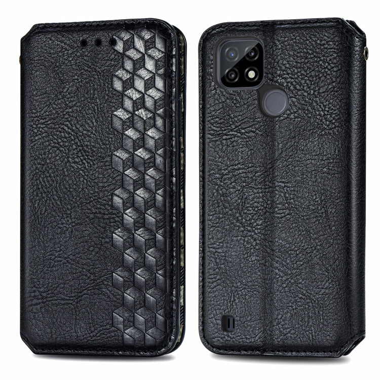 Cubic Grid Pressed Horizontal Flip Magnetic Leather Case with Holder & Card Slots & Wallet, For OPPO Realme C21Y, For Xiaomi Mi 11T / Mi 11T Pro, For Google Pixel 6, For Honor Play 5T Youth