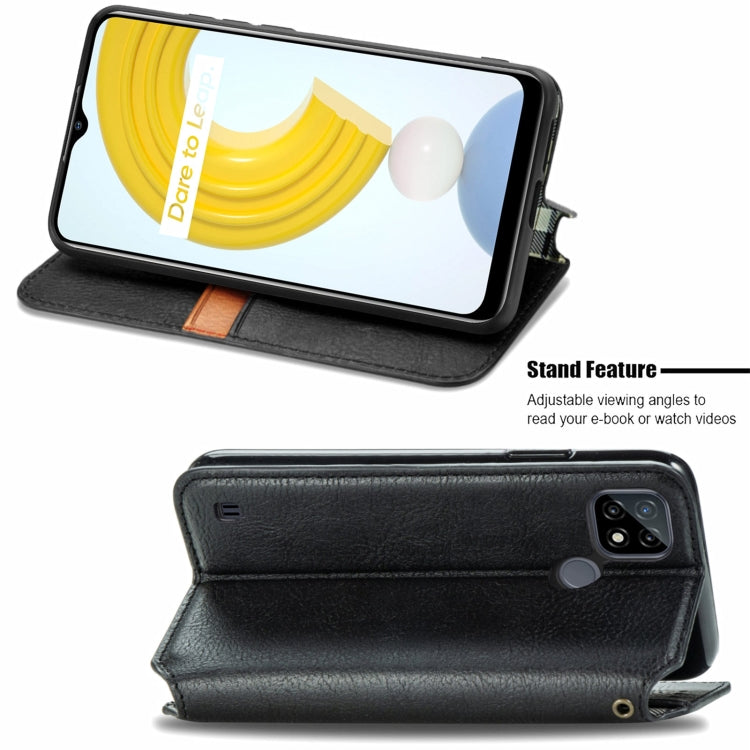 Cubic Grid Pressed Horizontal Flip Magnetic Leather Case with Holder & Card Slots & Wallet, For OPPO Realme C21Y, For Xiaomi Mi 11T / Mi 11T Pro, For Google Pixel 6, For Honor Play 5T Youth