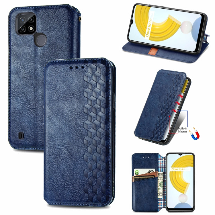 Cubic Grid Pressed Horizontal Flip Magnetic Leather Case with Holder & Card Slots & Wallet, For OPPO Realme C21Y, For Xiaomi Mi 11T / Mi 11T Pro, For Google Pixel 6, For Honor Play 5T Youth