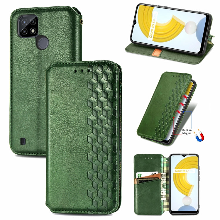 Cubic Grid Pressed Horizontal Flip Magnetic Leather Case with Holder & Card Slots & Wallet, For OPPO Realme C21Y, For Xiaomi Mi 11T / Mi 11T Pro, For Google Pixel 6, For Honor Play 5T Youth