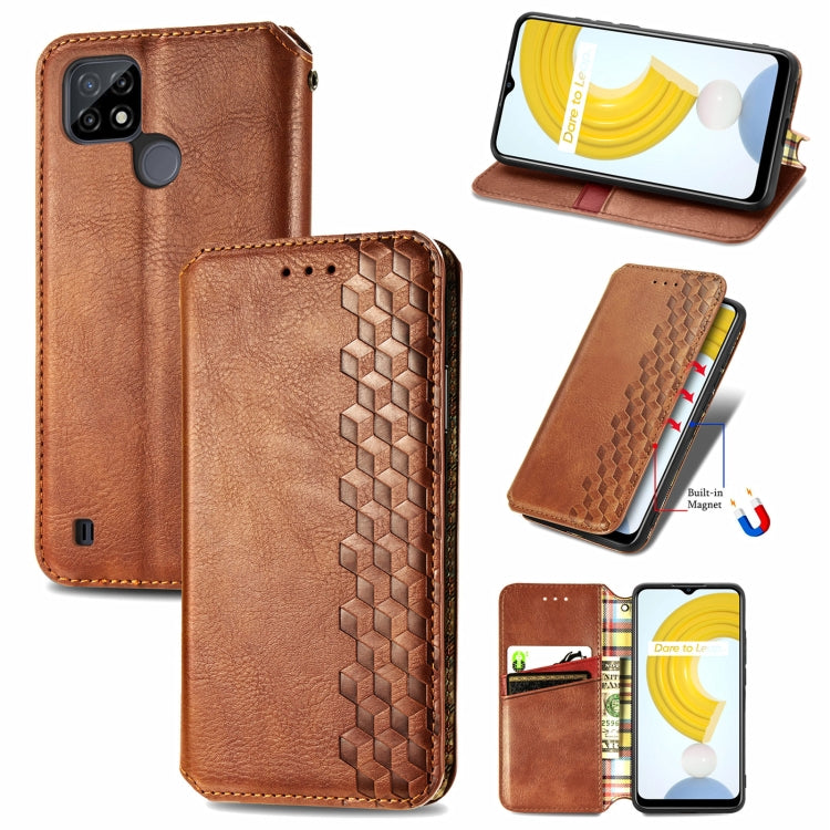 Cubic Grid Pressed Horizontal Flip Magnetic Leather Case with Holder & Card Slots & Wallet, For OPPO Realme C21Y, For Xiaomi Mi 11T / Mi 11T Pro, For Google Pixel 6, For Honor Play 5T Youth