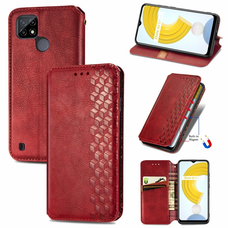 Cubic Grid Pressed Horizontal Flip Magnetic Leather Case with Holder & Card Slots & Wallet, For OPPO Realme C21Y, For Xiaomi Mi 11T / Mi 11T Pro, For Google Pixel 6, For Honor Play 5T Youth