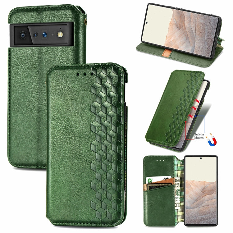 Cubic Grid Pressed Horizontal Flip Magnetic Leather Case with Holder & Card Slots & Wallet, For OPPO Realme C21Y, For Xiaomi Mi 11T / Mi 11T Pro, For Google Pixel 6, For Honor Play 5T Youth