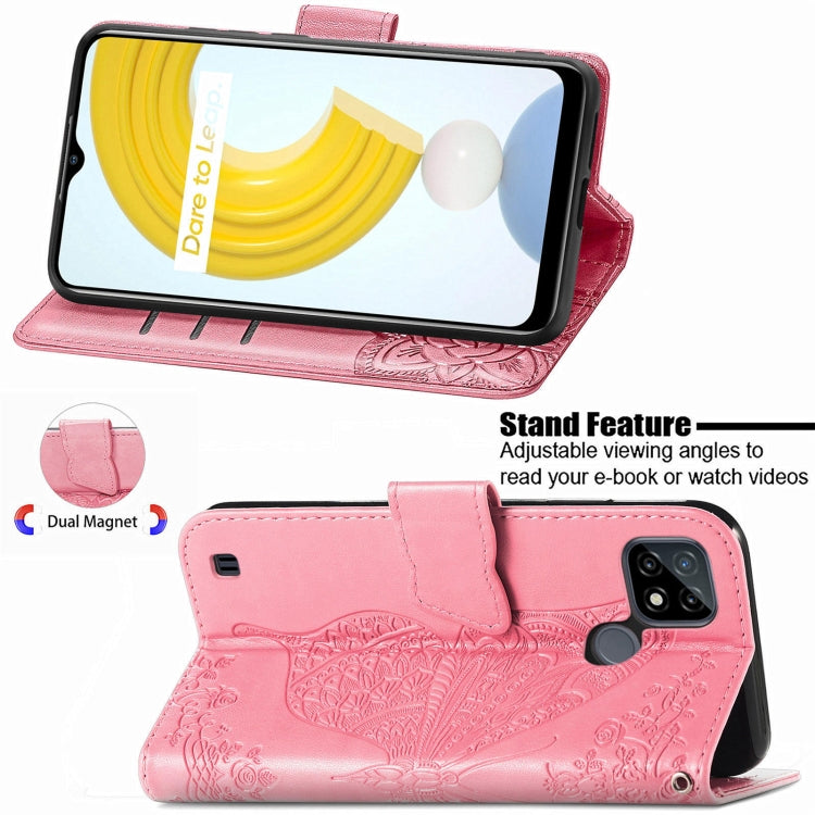 Butterfly Love Flowers Embossed Horizontal Flip Leather Case with Holder & Card Slots & Wallet & Lanyard, For OPPO Realme C21Y, For Xiaomi Mi 11T / 11T Pro, For Honor Play 5T Youth, For Google Pixel 6, For vivo Y72 5G