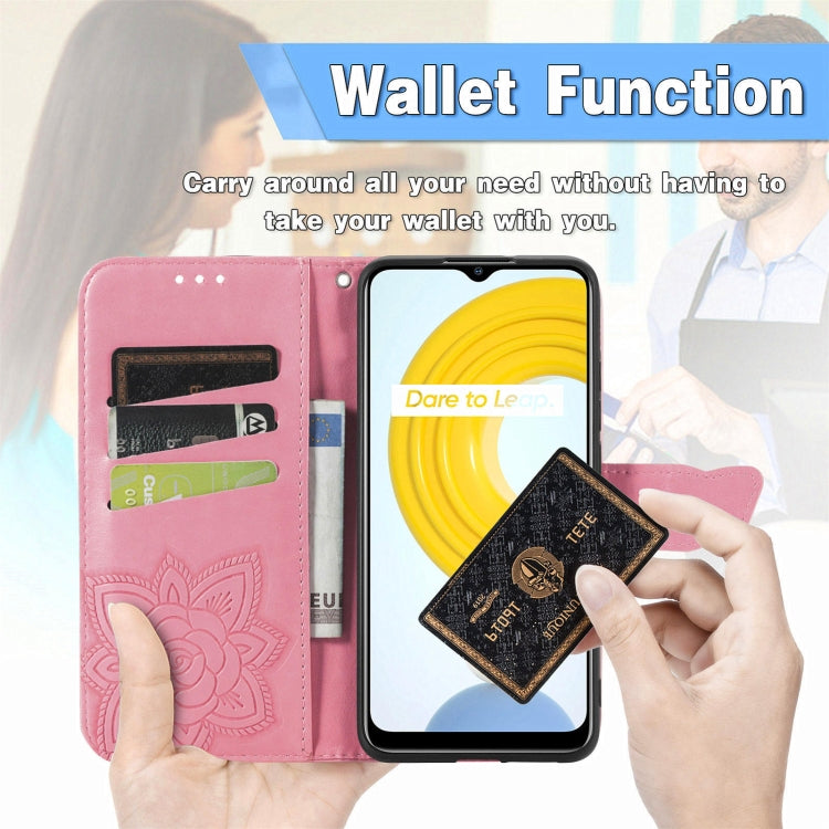 Butterfly Love Flowers Embossed Horizontal Flip Leather Case with Holder & Card Slots & Wallet & Lanyard, For OPPO Realme C21Y, For Xiaomi Mi 11T / 11T Pro, For Honor Play 5T Youth, For Google Pixel 6, For vivo Y72 5G
