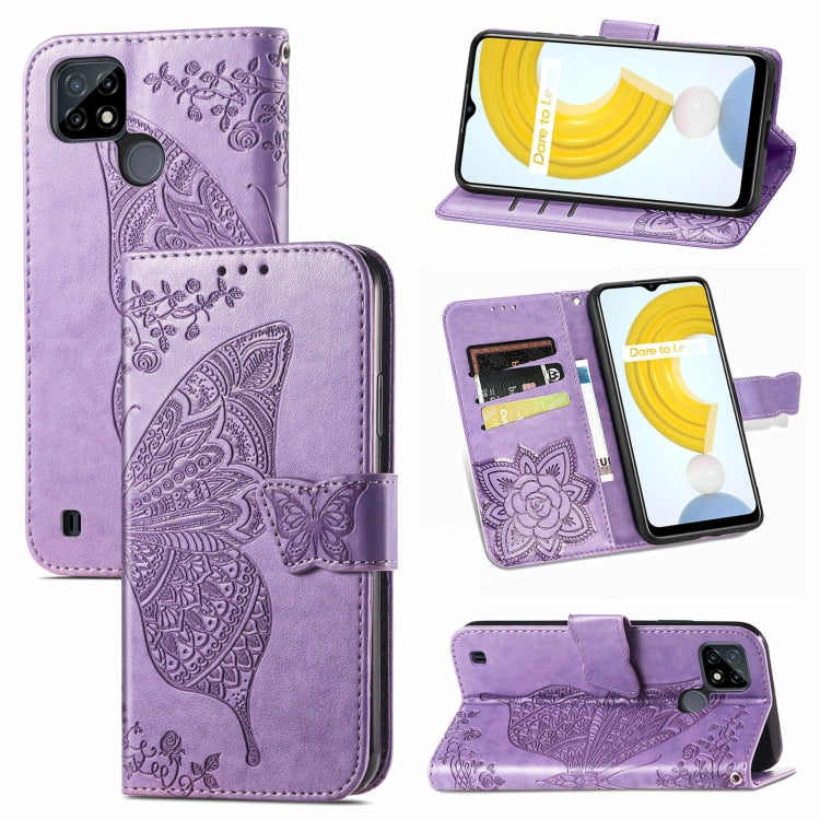 Butterfly Love Flowers Embossed Horizontal Flip Leather Case with Holder & Card Slots & Wallet & Lanyard, For OPPO Realme C21Y, For Xiaomi Mi 11T / 11T Pro, For Honor Play 5T Youth, For Google Pixel 6, For vivo Y72 5G