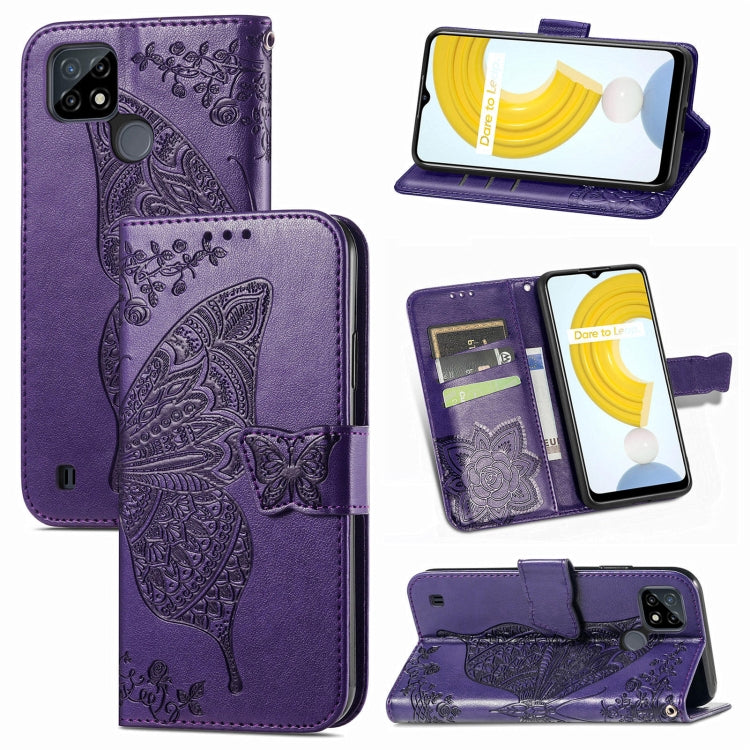 Butterfly Love Flowers Embossed Horizontal Flip Leather Case with Holder & Card Slots & Wallet & Lanyard, For OPPO Realme C21Y, For Xiaomi Mi 11T / 11T Pro, For Honor Play 5T Youth, For Google Pixel 6, For vivo Y72 5G