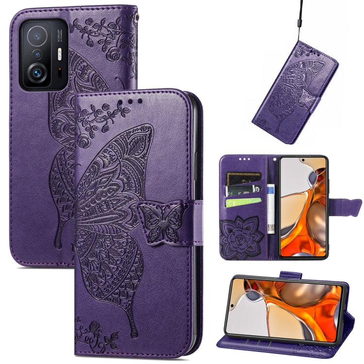 Butterfly Love Flowers Embossed Horizontal Flip Leather Case with Holder & Card Slots & Wallet & Lanyard, For OPPO Realme C21Y, For Xiaomi Mi 11T / 11T Pro, For Honor Play 5T Youth, For Google Pixel 6, For vivo Y72 5G