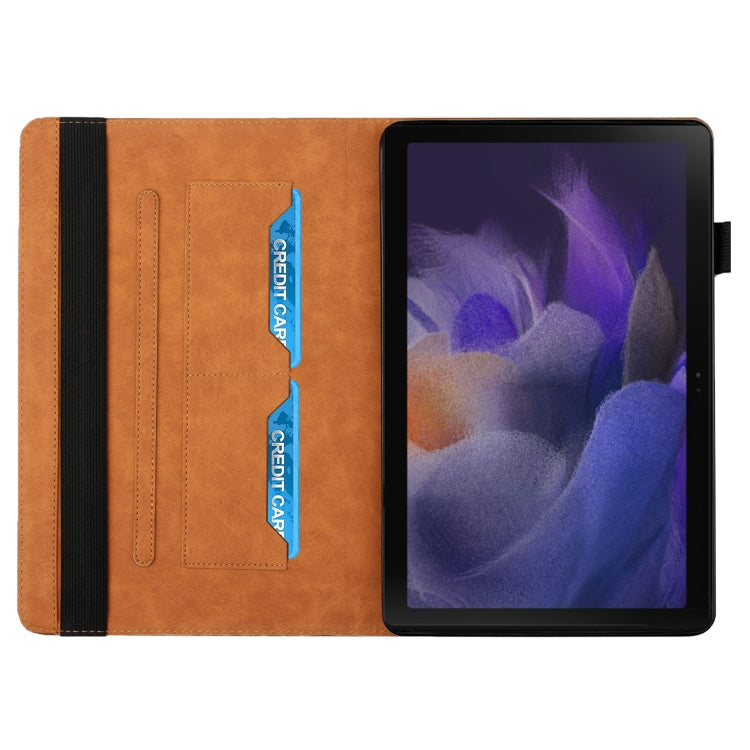 Rhombus Skin Feel Horizontal Flip Tablet Leather Case with Card Slots & Holder, For Samsung Galaxy Tab A8 10.5 2021 X200/X205, For OPPO Realme Pad