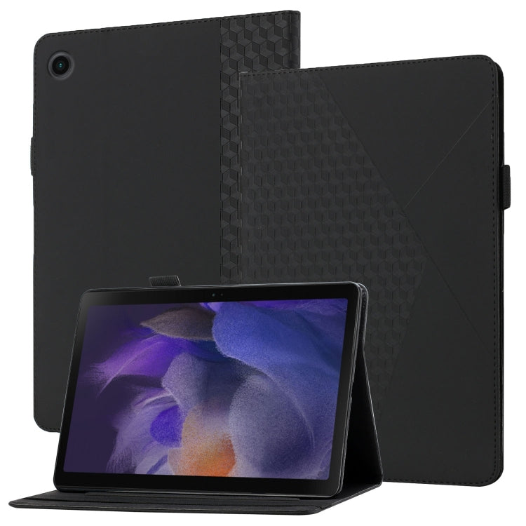 Rhombus Skin Feel Horizontal Flip Tablet Leather Case with Card Slots & Holder, For Samsung Galaxy Tab A8 10.5 2021 X200/X205, For OPPO Realme Pad