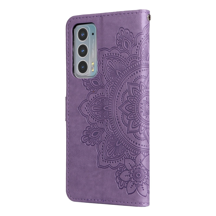 7-petal Flowers Embossing Horizontal Flip Leather Phone Case with Holder & Card Slots, For Motorola Edge 20, For Nokia C20 / C10, For vivo Y21 / Y21s / Y33s, For Samsung Galaxy A13 5G, For Xiaomi 11T / 11T Pro