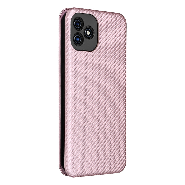 Carbon Fiber Texture Magnetic Horizontal Flip Leather Phone Case with Card Slot, For Blackview Oscal C20, For Samsung Galaxy A13 5G, For Motorola Moto E20 / E30 / E40