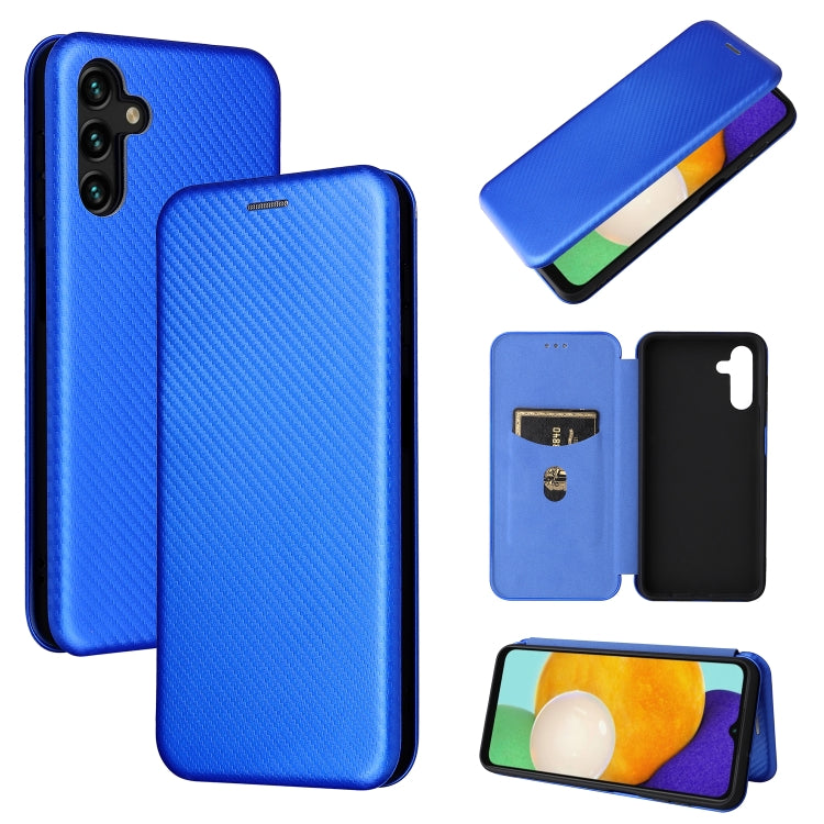 Carbon Fiber Texture Magnetic Horizontal Flip Leather Phone Case with Card Slot, For Blackview Oscal C20, For Samsung Galaxy A13 5G, For Motorola Moto E20 / E30 / E40