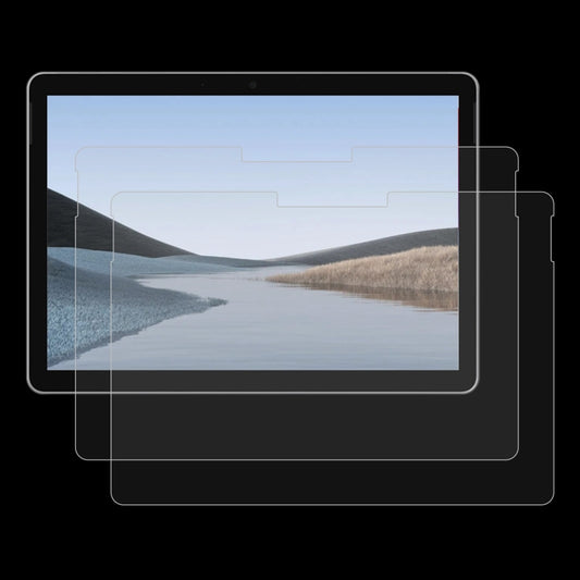 For Microsoft Surface Go 4 / 3 / 2 / 1 2 PCS 9H 2.5D Explosion-proof Tempered Tablet Glass Film, For Microsoft Surface Go 3 (2 PCS), For Microsoft Surface Pro 8 (2 PCS)