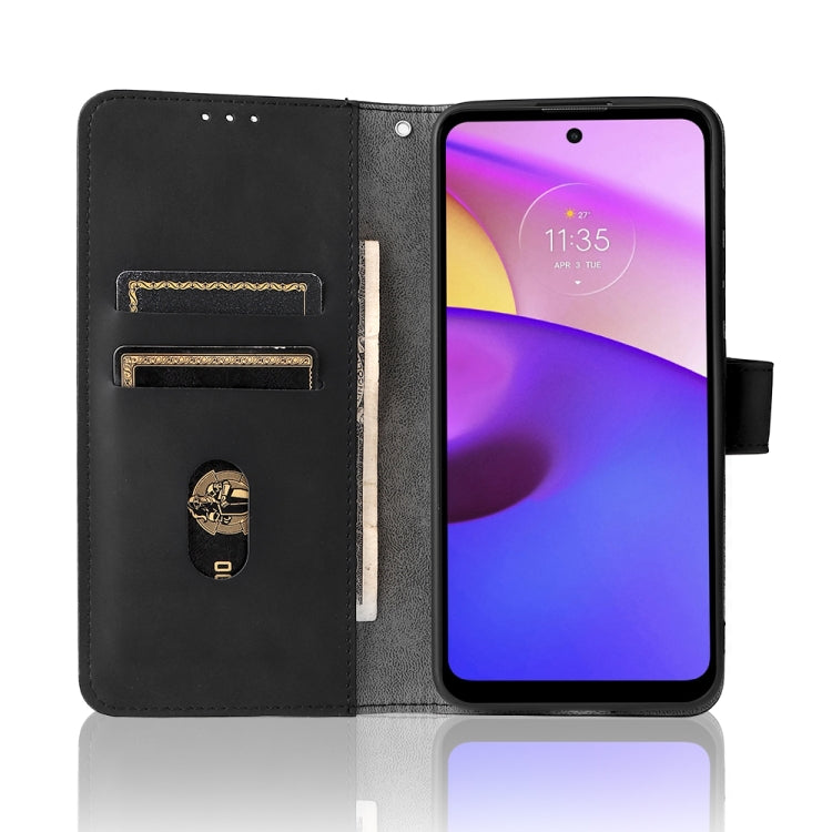 Skin Feel Magnetic Horizontal Flip Phone Leather Case with Holder & Card Slots & Wallet, For Motorola Moto E20 / E30 / E40