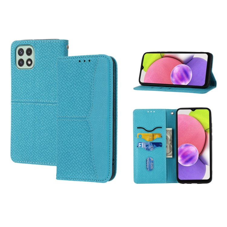 Woven Texture Stitching Magnetic Horizontal Flip PU Leather Phone Case, For Samsung Galaxy A03 International Version, For Xiaomi Redmi Note 11, For Samsung Galaxy A03 EU Version, For Xiaomi Redmi Note 11 Pro