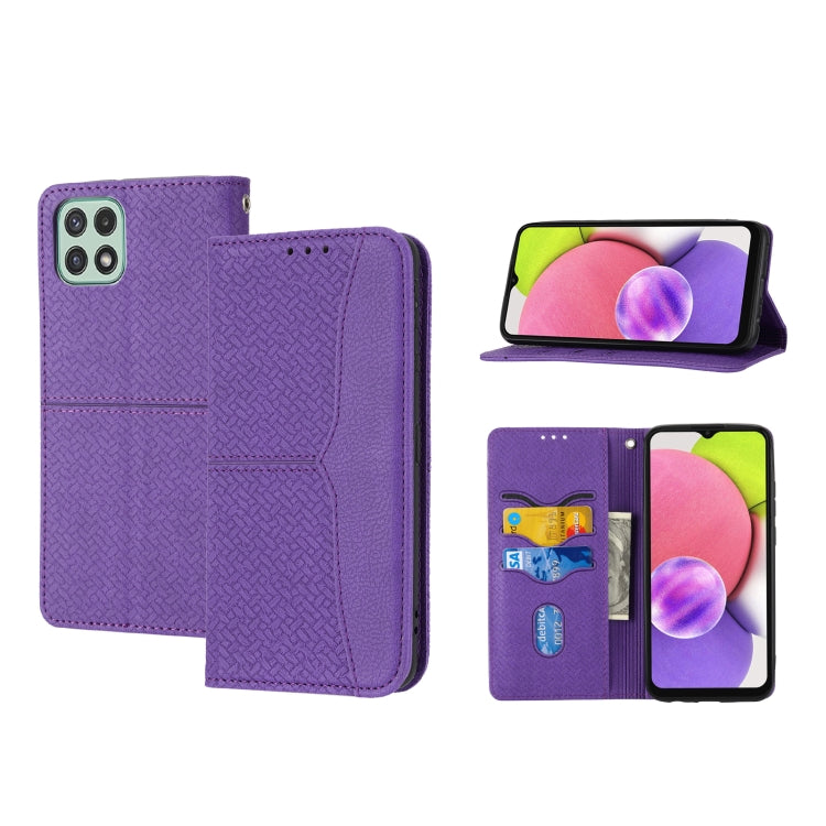 Woven Texture Stitching Magnetic Horizontal Flip PU Leather Phone Case, For Samsung Galaxy A03 International Version, For Xiaomi Redmi Note 11, For Samsung Galaxy A03 EU Version, For Xiaomi Redmi Note 11 Pro