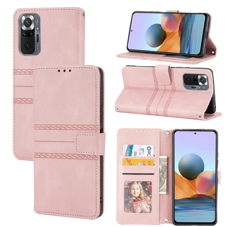 Embossed Striped Magnetic Buckle Horizontal Flip Phone Leather Case, For Samsung Galaxy A03 International Version, For Xiaomi Redmi Note 11, For Samsung Galaxy A03 EU Version, For Xiaomi Redmi Note 11 Pro, For Samaung Galaxy S22 Ultra 5G