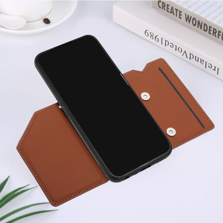 Skin Feel PU + TPU + PC Back Cover Shockproof Phone Case with Card Slots & Holder & Photo Frame, For OPPO Realme 8i, For Samsung Galaxy A13 5G, For Samsung Galaxy M52 5G, For Xiaomi Mi 11T / Mi 11 Pro