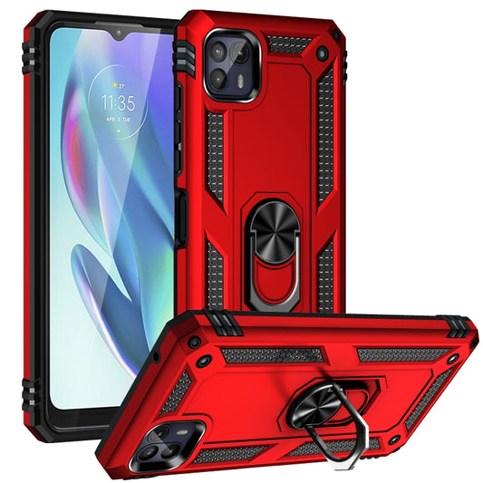 Shockproof TPU + PC Protective Phone Case with 360 Degree Rotating Holder, For Motorola Moto G50 5G