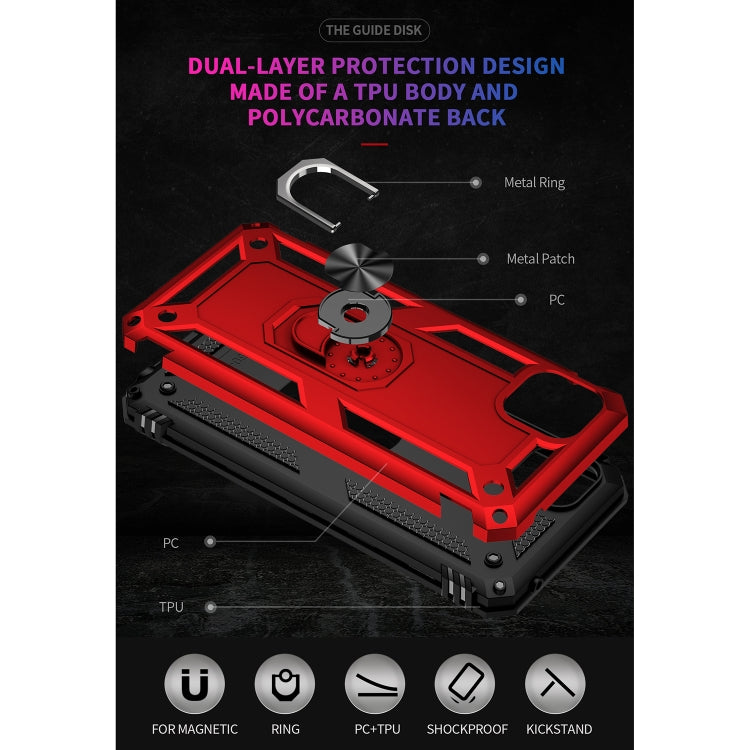 Shockproof TPU + PC Protective Phone Case with 360 Degree Rotating Holder, For Motorola Moto G50 5G