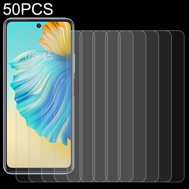 50 PCS 0.26mm 9H 2.5D Tempered Glass Film, For BLU G91 Pro (50 PCS), For ZTE nubia Z30 Pro (50 PCS), For NZONE S7 Pro+ 5G (50 PCS), For ZTE Axon 30 5G (50 PCS), For ZTE Axon 30 Pro 5G (50 PCS), For Tecno Camon 17P (50 PCS), For ZTE Blade 11 Prime (50 P...