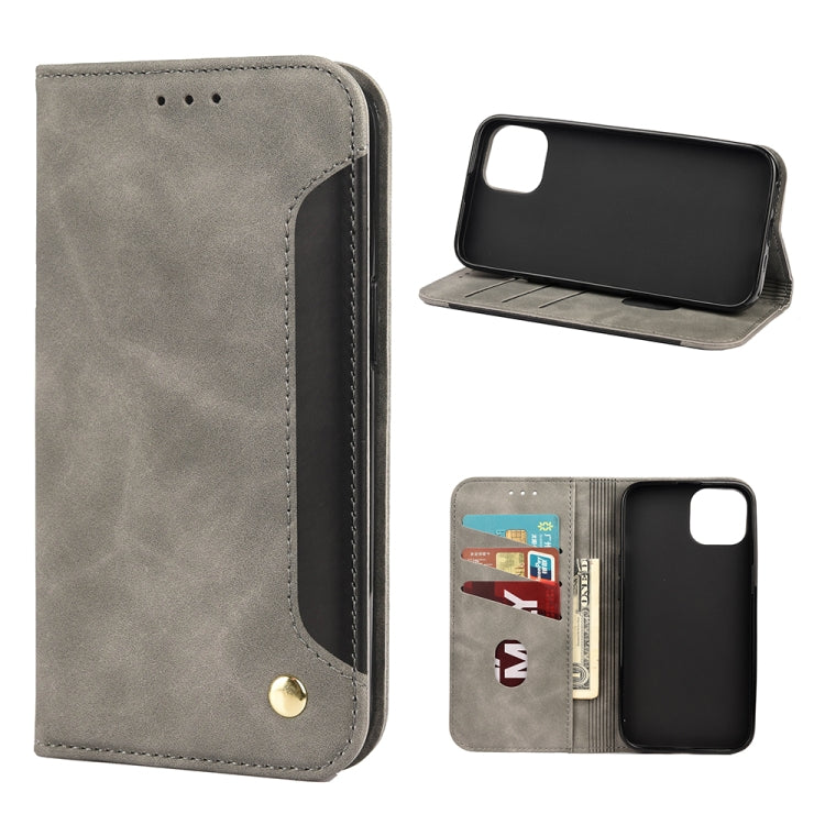 Skin Feel Splicing Leather Phone Case, For iPhone 13 Pro Max, For iPhone 13 Pro, For iPhone 13, For iPhone 13 mini, For iPhone 12 Pro Max, For iPhone 12 Pro, For iPhone 12, For iPhone 12 mini