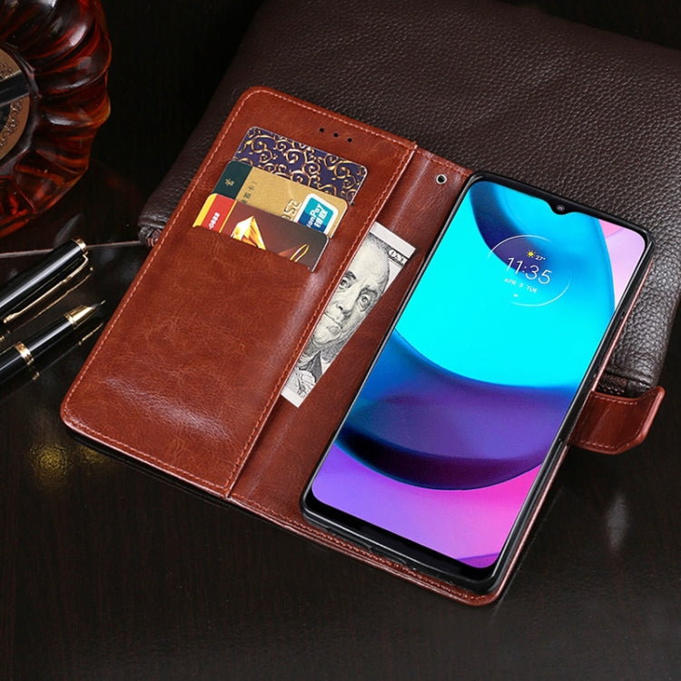 idewei Crazy Horse Texture Leather Phone Case with Holder & Card Slots & Wallet, For Motorola Moto E20, For Nokia C30, For OnePlus 9RT 5G, For OPPO K9s, For Oukitel C25, For OPPO Realme GT Neo2