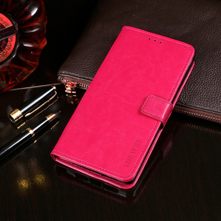idewei Crazy Horse Texture Leather Phone Case with Holder & Card Slots & Wallet, For Motorola Moto E20, For Nokia C30, For OnePlus 9RT 5G, For OPPO K9s, For Oukitel C25, For OPPO Realme GT Neo2