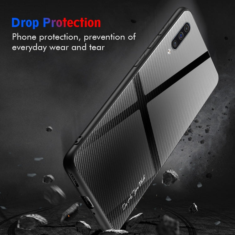 Texture Gradient Glass Protective Case, For Galaxy A50, For Galaxy A80 / A90, For Galaxy Note 9, For Galaxy Note 10 Pro, For Galaxy S10, For iPhone SE 2022 / SE 2020 / 8 / 7, For iPhone XS Max