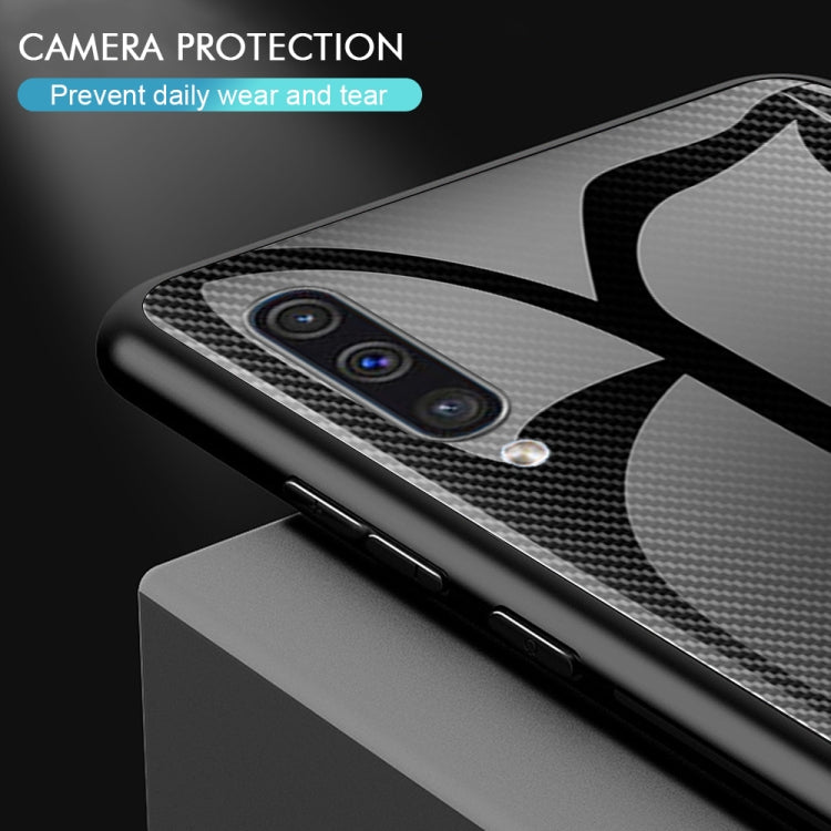 Texture Gradient Glass Protective Case, For Galaxy A50, For Galaxy A80 / A90, For Galaxy Note 9, For Galaxy Note 10 Pro, For Galaxy S10, For iPhone SE 2022 / SE 2020 / 8 / 7, For iPhone XS Max