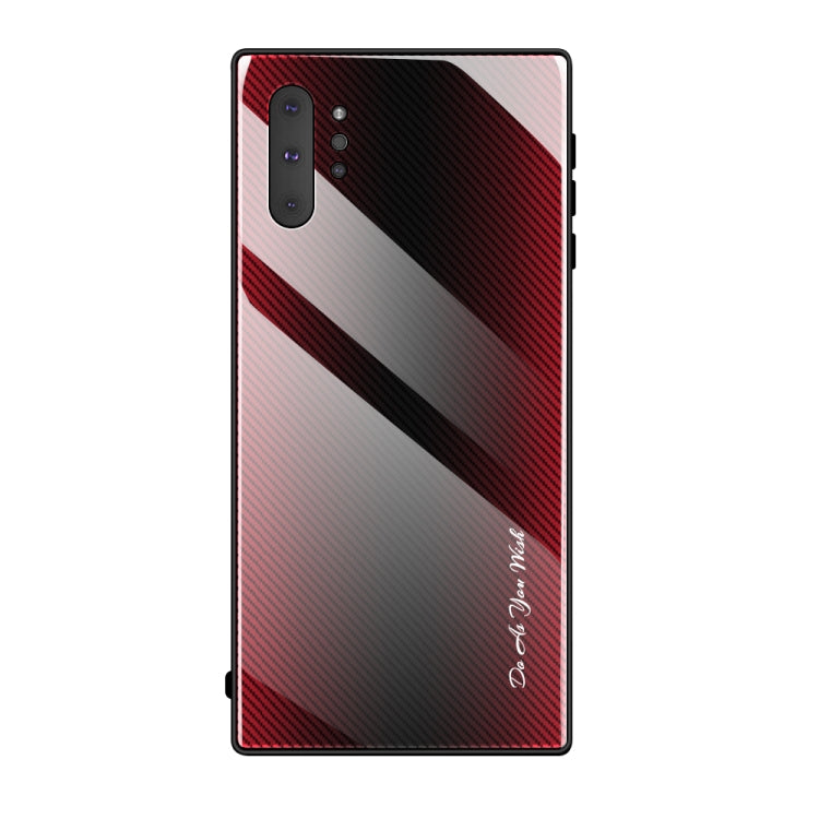 Texture Gradient Glass Protective Case, For Galaxy A50, For Galaxy A80 / A90, For Galaxy Note 9, For Galaxy Note 10 Pro, For Galaxy S10, For iPhone SE 2022 / SE 2020 / 8 / 7, For iPhone XS Max